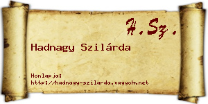 Hadnagy Szilárda névjegykártya